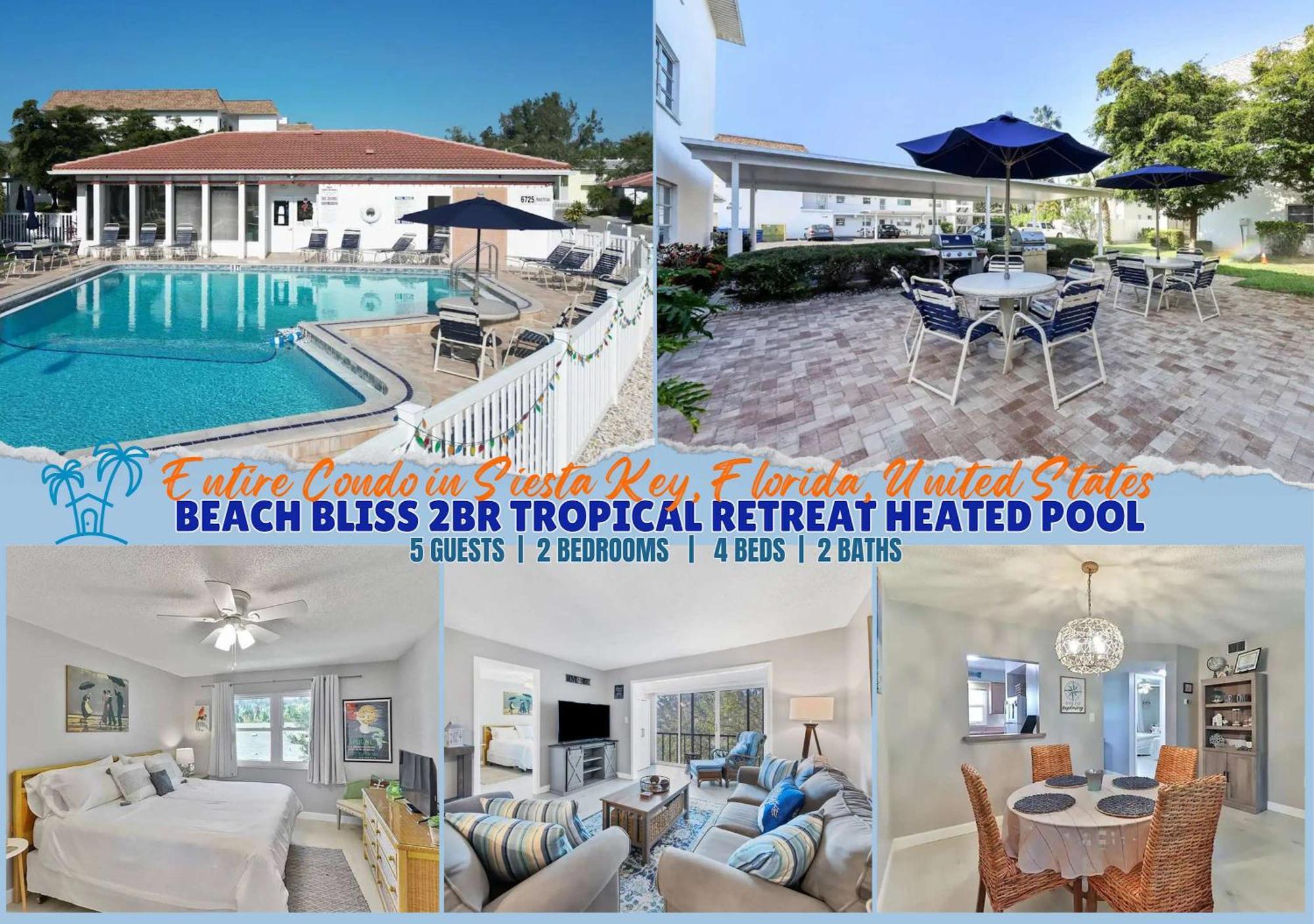Ferienhaus 2 Bed 2 Bath Centrally Located On Siesta Key Sarasota